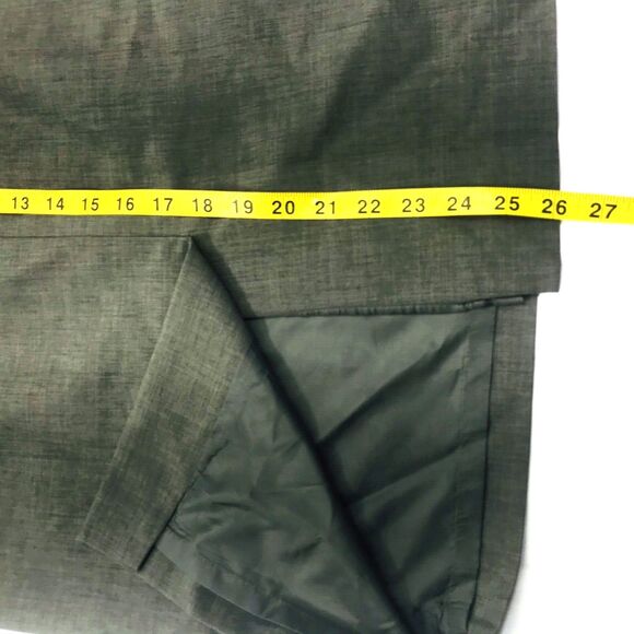 Jones Wear Suit Skirt Linen Look Pencil Green Lined XL 14 Womens Academia Preppy - Picture 10 of 12